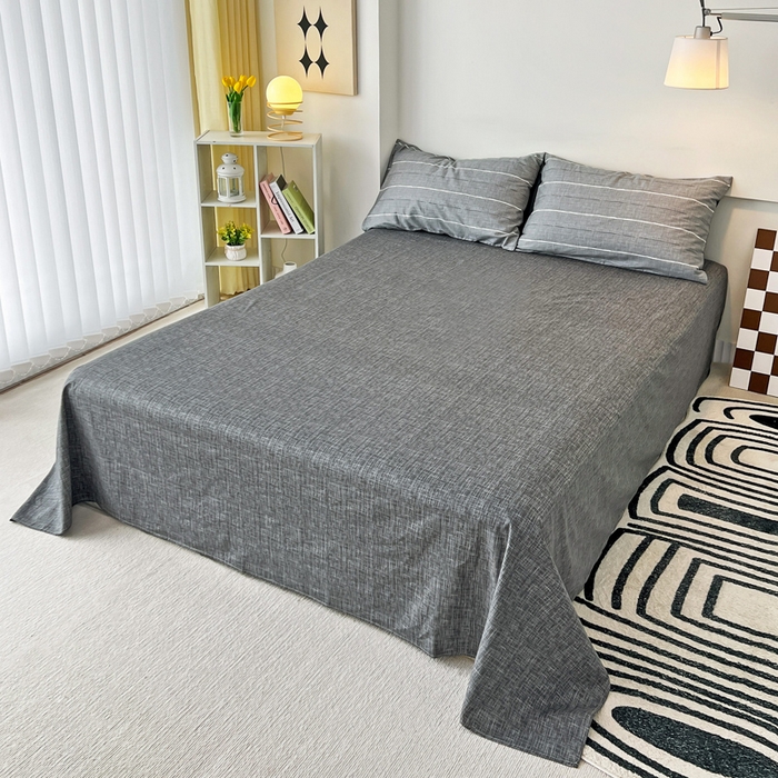 91家纺网 家纺一手货源 找家纺 西引力 2023新款全棉AB版童趣印花套件系列单品床单床笠 布鲁斯