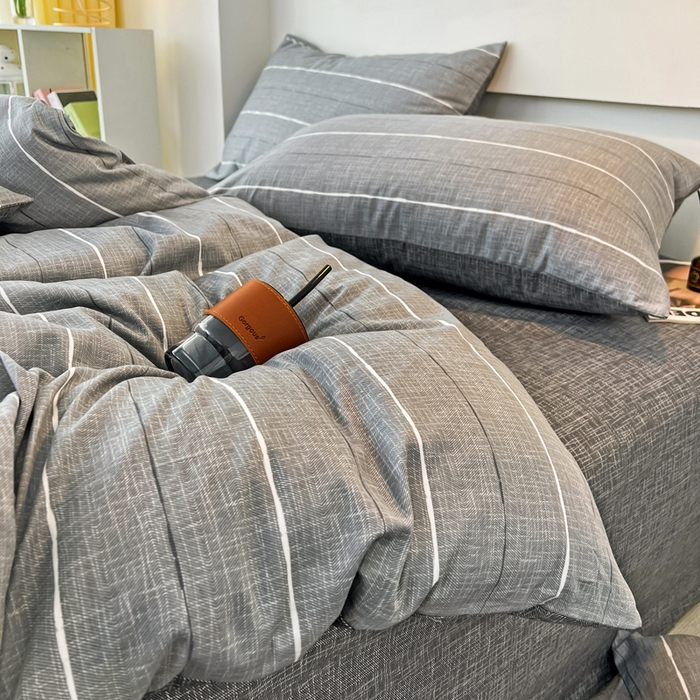 91家纺网 家纺一手货源 找家纺 西引力 2023新款全棉AB版童趣印花套件系列单品床单床笠 布鲁斯