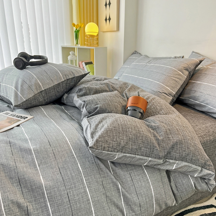 91家纺网 家纺一手货源 找家纺 西引力 2023新款全棉AB版童趣印花套件系列单品床单床笠 布鲁斯