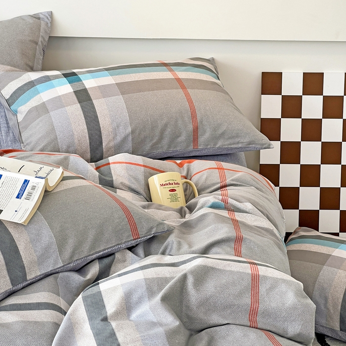 91家纺网 家纺一手货源 找家纺 西引力 2023新款全棉AB版童趣印花套件系列单品床单床笠 流金岁月