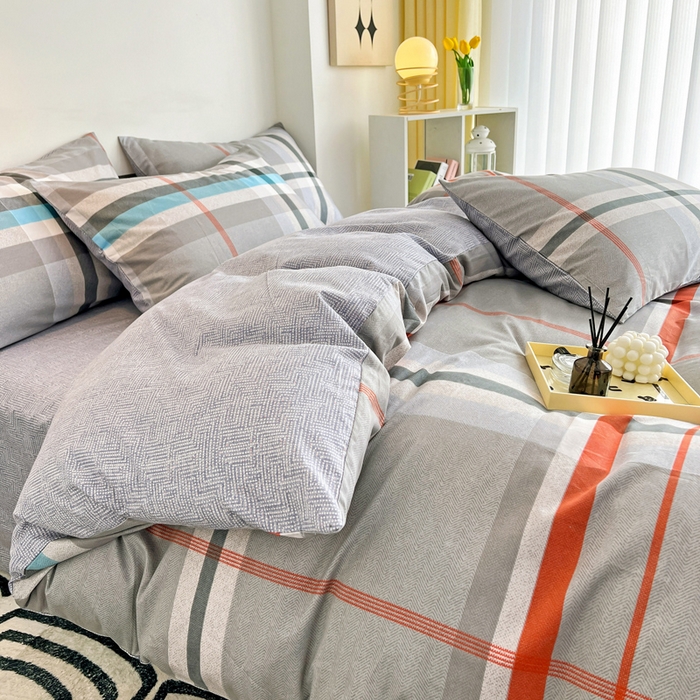 91家纺网 家纺一手货源 找家纺 西引力 2023新款全棉AB版童趣印花套件系列单品床单床笠 流金岁月