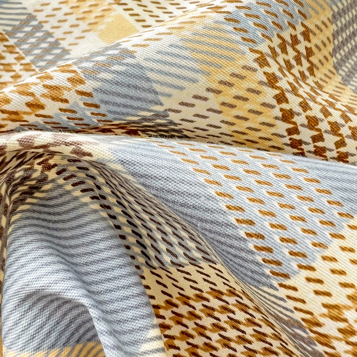 91家纺网 家纺一手货源 找家纺 西引力 2023新款全棉AB版童趣印花套件系列单品床单床笠 律动蓝