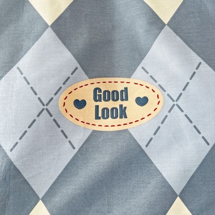 91家纺网 家纺一手货源 找家纺 西引力 2023新款全棉AB版童趣印花套件系列单品床单床笠 英伦蓝