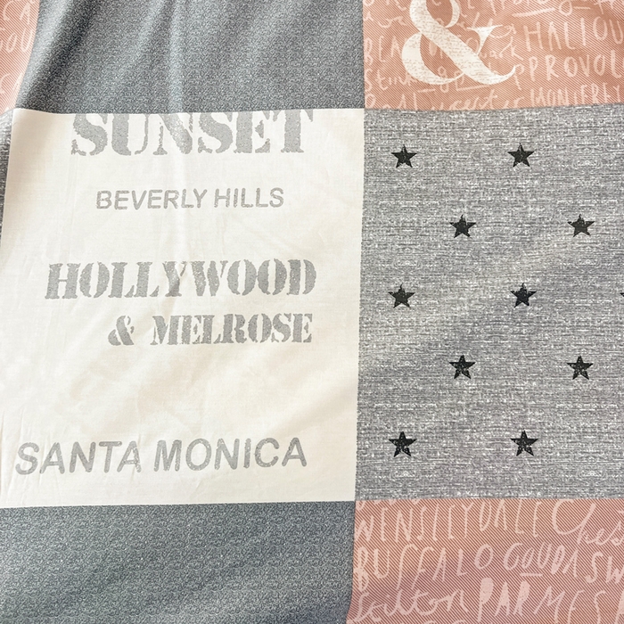 91家纺网 家纺一手货源 找家纺 西引力 2023新款全棉AB版童趣印花套件系列单品床单床笠 英伦字母