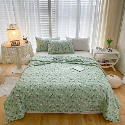 91家纺网 家纺一手货源 找家纺 总 鹏程 2023新款A类凉感丝牛奶丝夏凉被柔感针织棉夏被