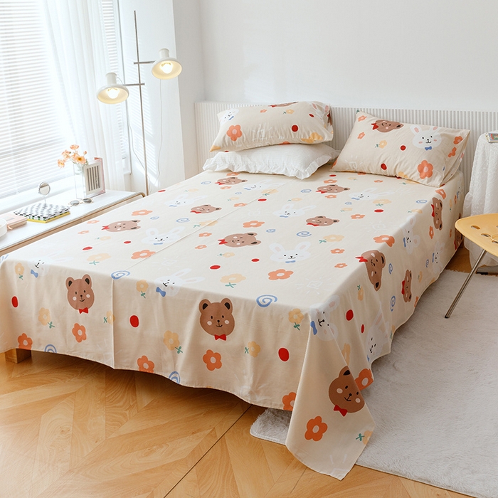 91家纺网 家纺一手货源 找家纺 莱宁被业 2023新款13070纯棉夏凉被全棉夏被四件套 贩卖蜜糖