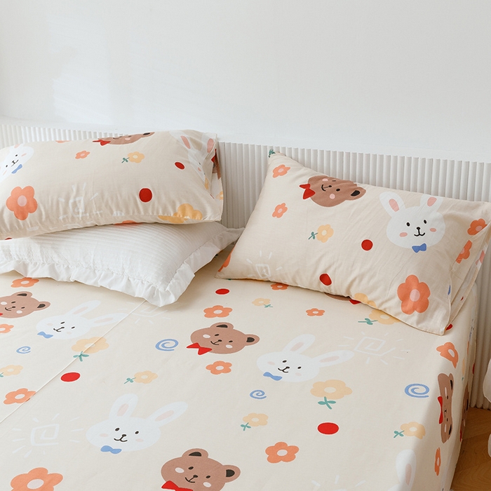 91家纺网 家纺一手货源 找家纺 莱宁被业 2023新款13070纯棉夏凉被全棉夏被四件套 贩卖蜜糖