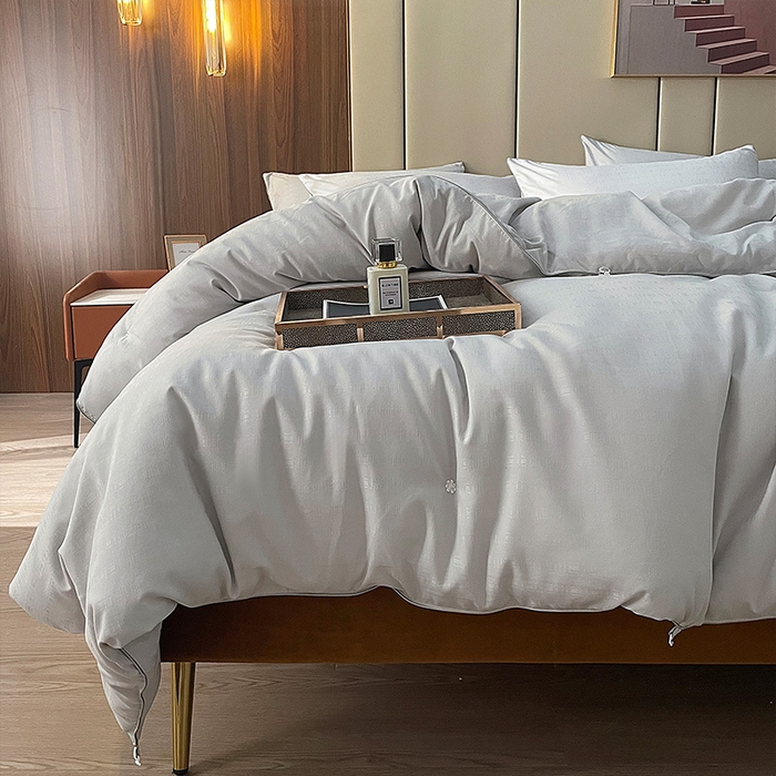 91家纺网 家纺一手货源 找家纺 蓝庭 2023新款提花抗菌被子被芯夏被空调被春秋被冬被 灰色