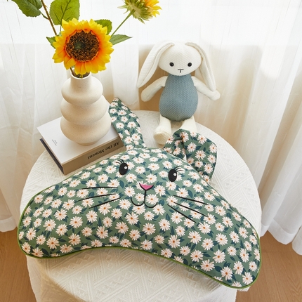 91家纺网 家纺一手货源 找家纺 （总）其乐 2023新款 兔耳朵荞麦枕超30天不退不换 