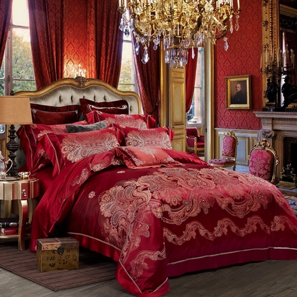 91家纺网 家纺一手货源 找家纺 2025新款色织大提花全真丝桑蚕丝四件套