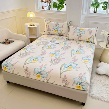 （总）新款60支13376纯棉印花四件套系列-单床笠