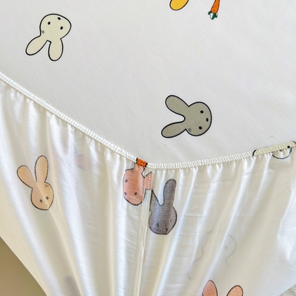 新款60支13376纯棉印花四件套系列-单床笠 兔宝宝