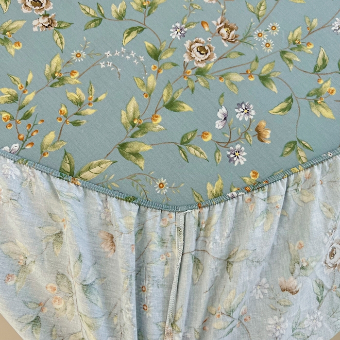 91家纺网 家纺一手货源 找家纺 新款60支13376纯棉印花四件套系列-单床笠 望春分