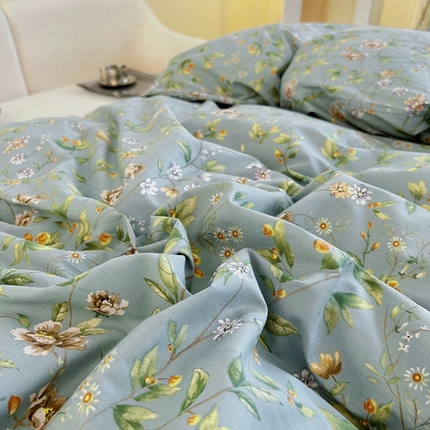 新款60支13376纯棉印花四件套系列-单床笠 望春分