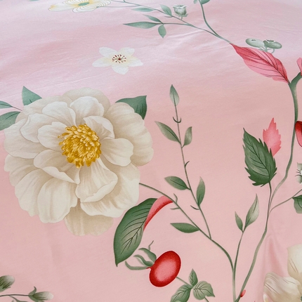 新款60支13376纯棉印花四件套系列-单床笠 自由之花