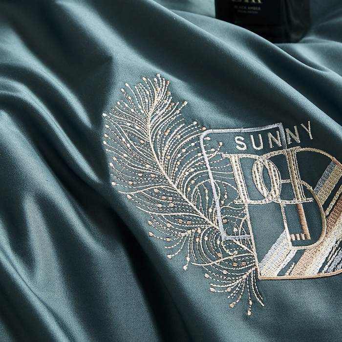 91家纺网 家纺一手货源 找家纺 （总）琉宿家纺 2023新款澳棉50s双股长绒棉绣花四件套露西亚刺绣系列