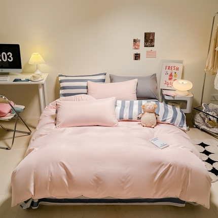 91家纺网 家纺一手货源 找家纺 （总）子钦 2023新款春夏水洗真丝四件套治愈系列-倾城