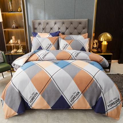  爱一个家 2024新款植物羊绒四件套 德里往事