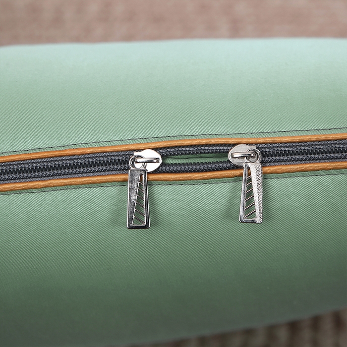 91家纺网 家纺一手货源 找家纺 照世 2023新款 全棉简约系列抱枕被 青色