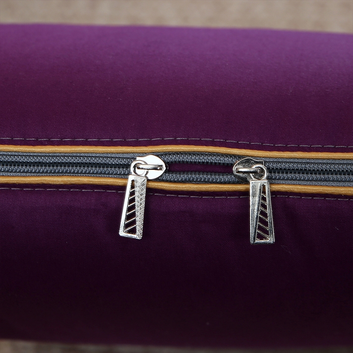 91家纺网 家纺一手货源 找家纺 照世 2023新款 全棉简约系列抱枕被 紫色