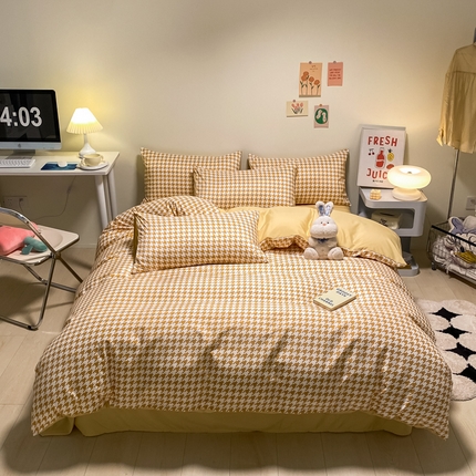 91家纺网 家纺一手货源 找家纺 （总）子钦 2023新款春夏水洗真丝四件套