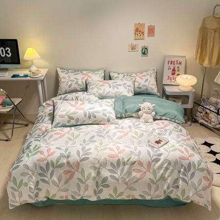 91家纺网 家纺一手货源 找家纺 （总）子钦 2023新款春夏水洗真丝四件套