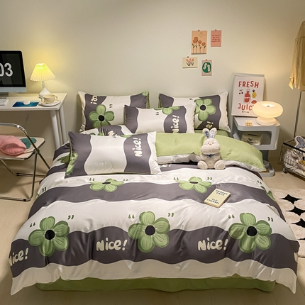 91家纺网 家纺一手货源 找家纺 （总）子钦 2023新款春夏水洗真丝四件套