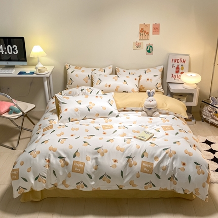 91家纺网 家纺一手货源 找家纺 （总）子钦 2023新款春夏水洗真丝四件套