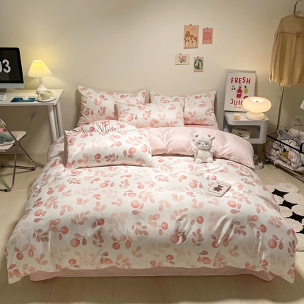 91家纺网 家纺一手货源 找家纺 （总）子钦 2023新款春夏水洗真丝四件套