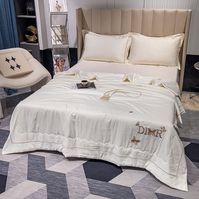 91家纺网 家纺一手货源 找家纺 (总)优姿 2024新款仿棉麻抗菌绣花夏被