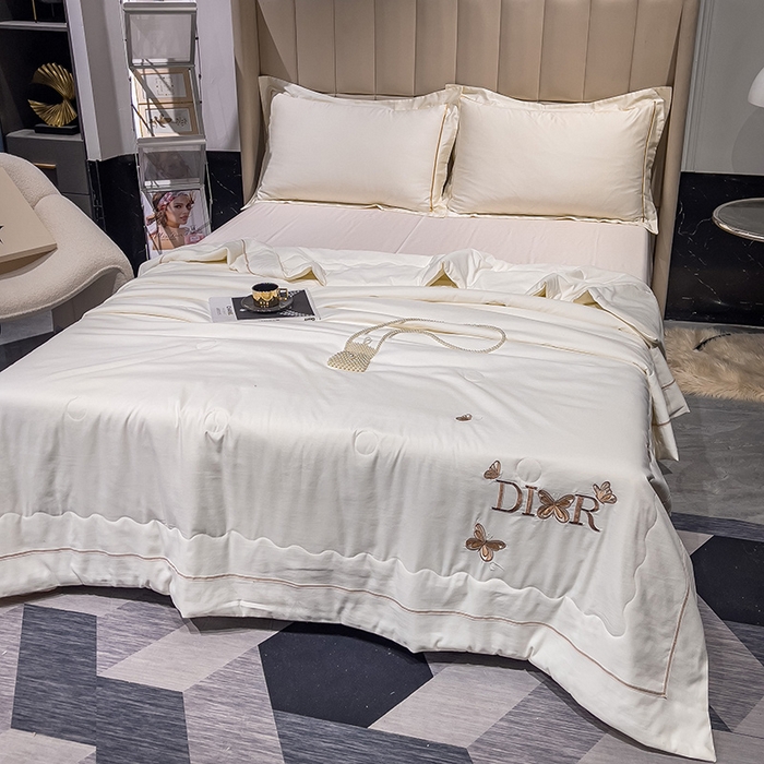 91家纺网 家纺一手货源 找家纺 (总)优姿 2024新款仿棉麻抗菌绣花夏被