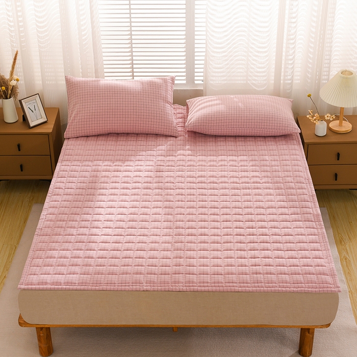 91家纺网 家纺一手货源 找家纺 （总）恋绒 2023新款A类全棉色织水洗棉床垫软床垫床褥垫子