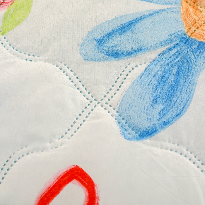 91家纺网 家纺一手货源 找家纺 被多多 2025新款亲肤透气水洗棉夏被 浅浅花漾