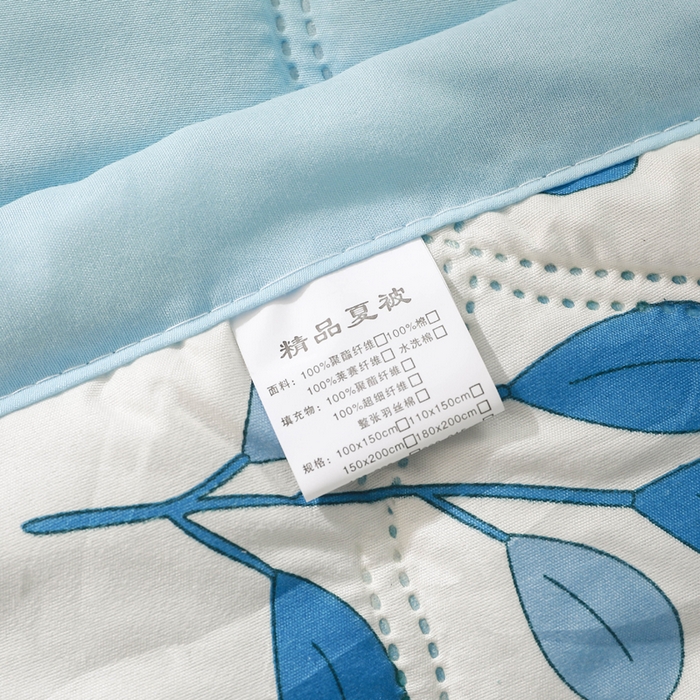 91家纺网 家纺一手货源 找家纺 被多多 2025新款亲肤透气水洗棉夏被 兰花小兔