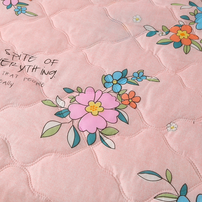 91家纺网 家纺一手货源 找家纺 被多多 2023新款舒适可水洗钻石绒夏凉被 花想容