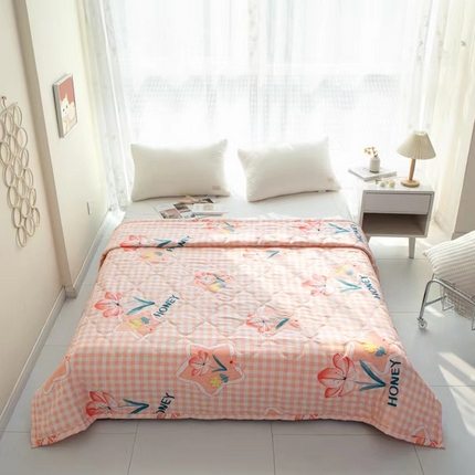 被多多 2023新款舒适可水洗钻石绒夏凉被 玉格花