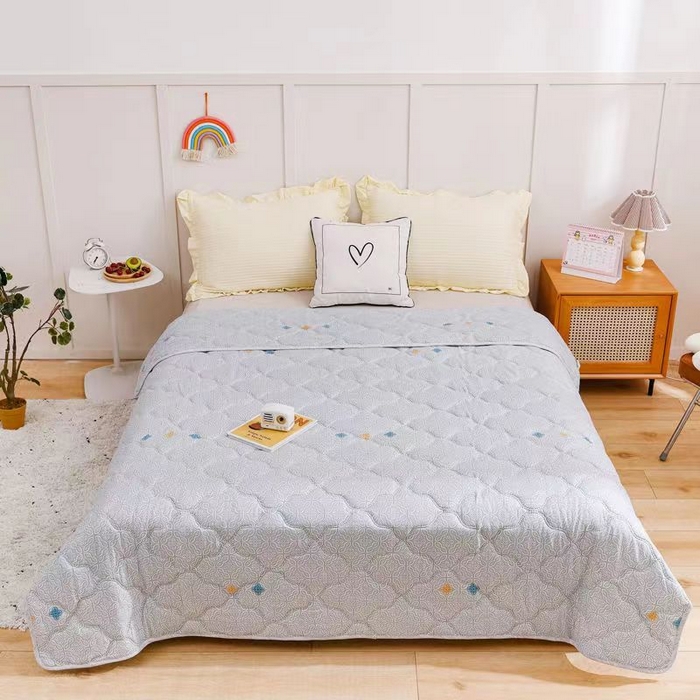 91家纺网 家纺一手货源 找家纺 被多多 2023新款舒适可水洗钻石绒夏凉被 小星星