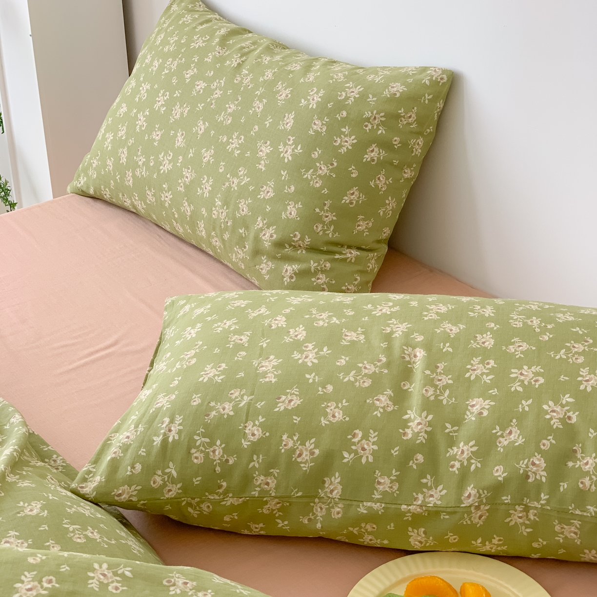 91家纺网 家纺一手货源 找家纺 黛馨 2025新款A类小清新双层纱四件套（实拍）琳达