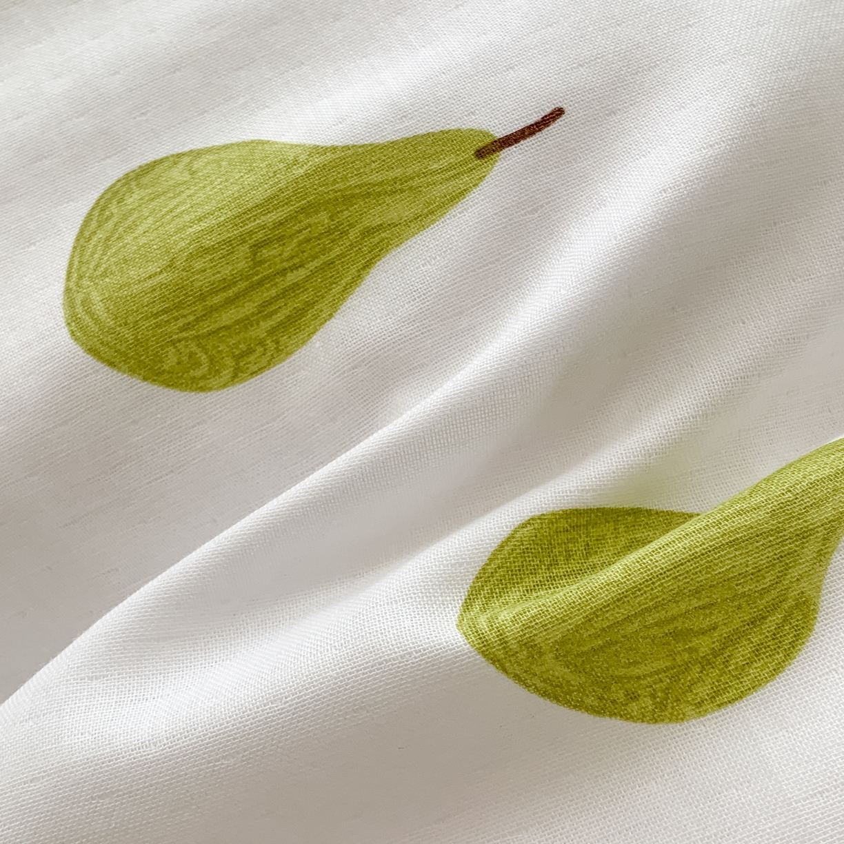 91家纺网 家纺一手货源 找家纺 黛馨 2025新款A类小清新双层纱四件套（实拍）牛油果