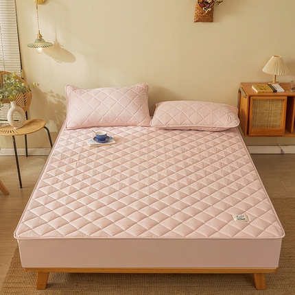 91家纺网 家纺一手货源 找家纺 富之航 2023新款夹棉床笠三件套加厚透气床罩套宿舍床垫套防尘罩全包