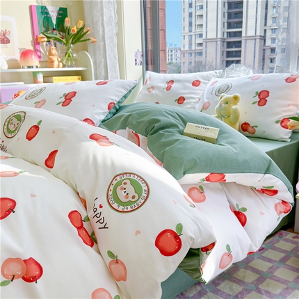 91家纺网 家纺一手货源 找家纺 （总）琪格格2023新款全棉40支13372小清新四件套系列