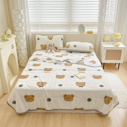 91家纺网 家纺一手货源 找家纺 （总）柒月 2023新款凉感夏被四件套