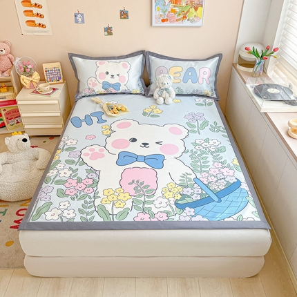 91家纺网 家纺一手货源 找家纺 （总）柒月 2023大版碳光冰丝凉席