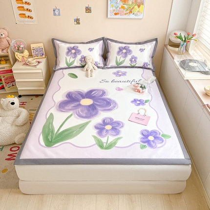 91家纺网 家纺一手货源 找家纺 （总）柒月 2023大版碳光冰丝凉席