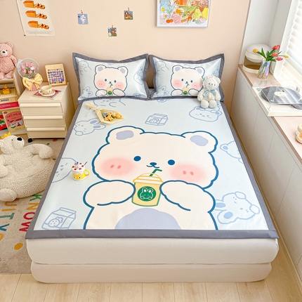 91家纺网 家纺一手货源 找家纺 （总）柒月 2023大版碳光冰丝凉席