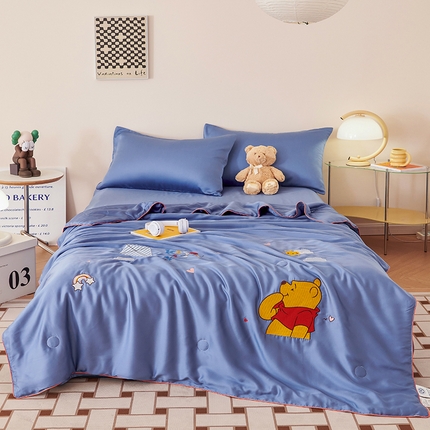 91家纺网 家纺一手货源 找家纺 （总）庭彤2023新款60S莱赛尔卡通刺绣贴布绣儿童夏被