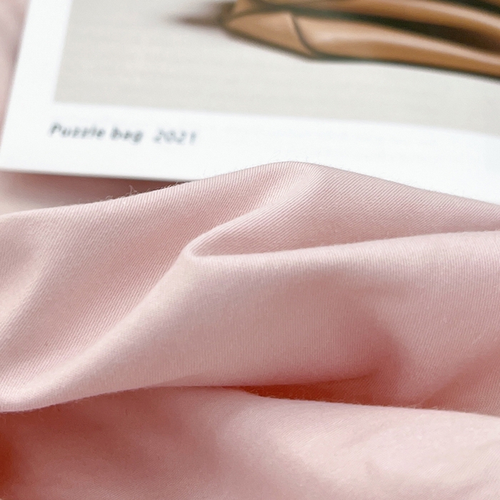 91家纺网 家纺一手货源 找家纺 安莱生活 2023新款60s长绒棉贡缎双拼小宽边四件套 嫩粉双拼淡紫