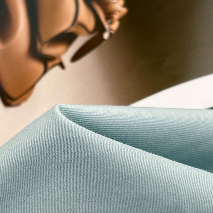 91家纺网 家纺一手货源 找家纺 安莱生活 2023新款60s长绒棉贡缎双拼小宽边四件套 青柠双拼奶黄