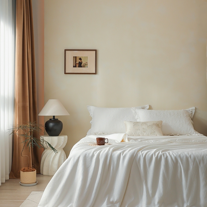 91家纺网 家纺一手货源 找家纺 香夫家纺 2023新款60S雅棉提花系列蚕丝被 DJ先生