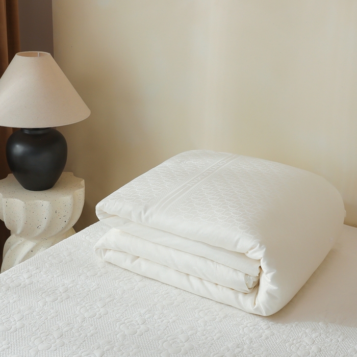 91家纺网 家纺一手货源 找家纺 香夫家纺 2023新款60S雅棉提花系列蚕丝被 DJ先生